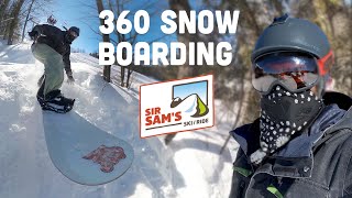 360 Snowboarding at Sir Sams!