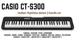 Casio CTS300 | Casiotone | Portable Keyboard | Indian Rhythms Demo | Hands On