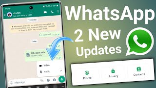 whatsapp 2 new ui design changes | whatsapp new update | whatsapp new feature