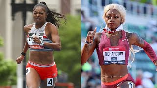 Gabby Thomas accelerated past Sha'Carri Richardson to win the 200m  Nationals