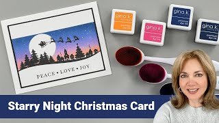 Starry Night Christmas Card