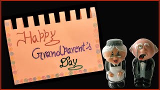 How to make easy grandparents day card Greeting card idea for Grandparents day