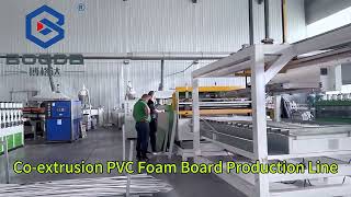 BOGDA Automatic PVC WPC Foam Board Sheet Making Machine:Wood Plastic Composite WPC PVC Indoor Floori