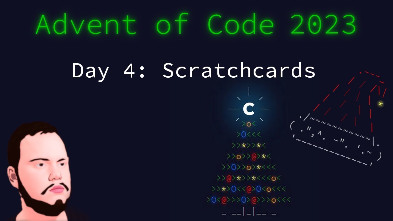 Advent Of Code 2023 Python Day 4 Scratchcards Youtube
