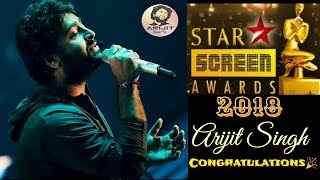 Arijit Singh | Star Screen Awards | 2018 | Best Playback Singer Male | Full Video | Live | HD