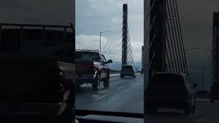 Golden Ears Bridge in BC🤩#discover #langley #surrey #coquitlam #portcoquitlam #travel #fypシ゚ #shorts