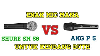 Mic Shure SM 58 VS AKG P5