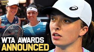 Swiatek, Jabeur Win at the WTA Awards 2022 | Tennis Talk News
