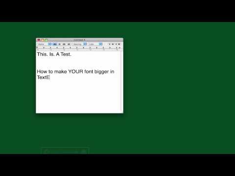 Change TextEdit Font Size Change TextEdit Font Size