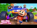 Monster Truck Robbery Chaos at the Park - Kids Adventure Cartoons