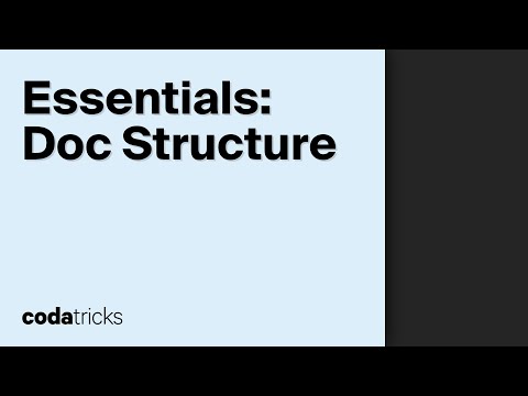 Essential: Document structure