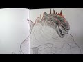 how to draw burning godzilla step by step easyway