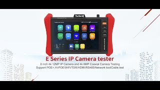 Rsrteng E89 security camera tester 8inch 4K IP camera tester