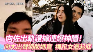 向佐出軌證據連爆神隱！向太狂出聲網酸媽寶　視訊女遭起底！｜娛樂星世界