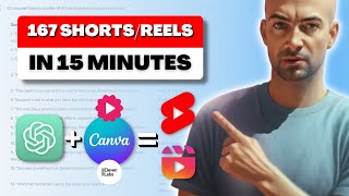 I Made 167 YouTube Shorts In 15 Mins With Just 2 AI Tools! (Canva + ChatGPT)