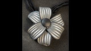 Flower Pendant/Brooch - Bullseye Cane Pt 2