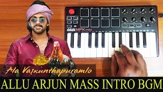 Alavaikunthapurramuloo - Allu Arjun Mass Intro Bgm By Raj Bharath | S.S.Thaman