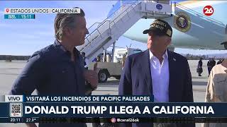 🚨 VIVO - EEUU | Trump llegó a California en plena crisis por incendios forestales