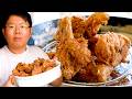 How Chinese Chef Cooks Garlic Fried Chicken Drumsticks