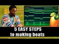 5 EASY STEPS TO MAKING BEATS ( Afro beats tutorial in FL Studio for Beginners ).