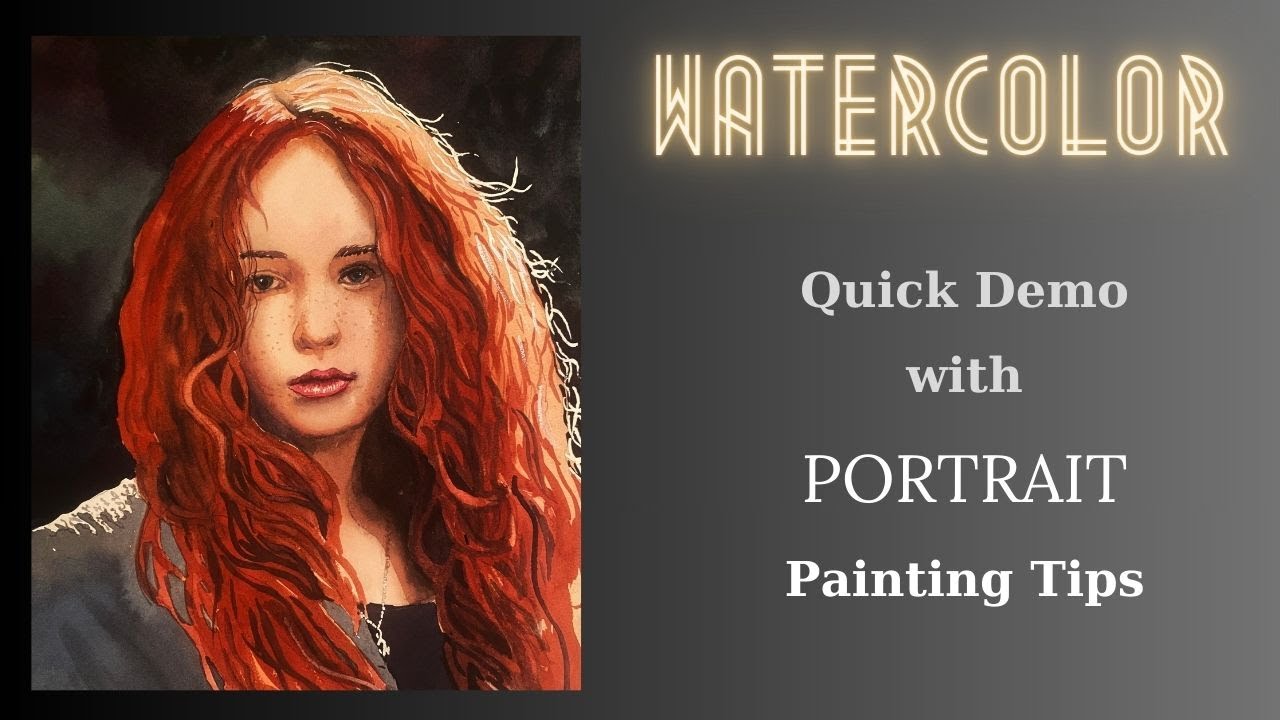 Watercolor Portrait Painting Tutorial For Beginners At Douglas Jacobson