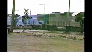 HAMMOND/WHITING INDIANA APRIL 1980. CONRAIL, AMTRAK, CHICAGO SHORT LINE ACTION. VINTAGE FREIGHT CARS