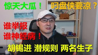 周周侃HOT：胡锡进被实名举报，潜规则女下属两名私生子，叼盘侠要凉了？