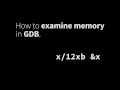 How to examine memory in GDB