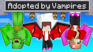 MAIZEN Adopted By VAMPIRE FAMILY in Minecraft! - Funny Story (JJ and Mikey TV)