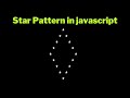Hollow Diamond Pattern in javascript | for loop in js | Papa Developer