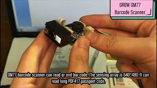 GROW GM77 DC5V USB UART Interface 1D 2D Bar Code Qr Code Scanner Module Reader Passport Code Readble