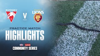 Sydney v Brisbane Highlights | 2024 AAMI Community Series | AFL