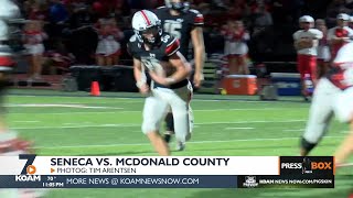 Seneca Hangs on to Win in Harrowing Game with McDonald County (10/14/22)