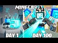 I Survived 100 Days as DIAMOND TITAN in HARDCORE Minecraft!