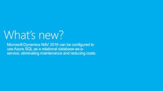 What Is New In Microsoft Dynamics NAV 2016