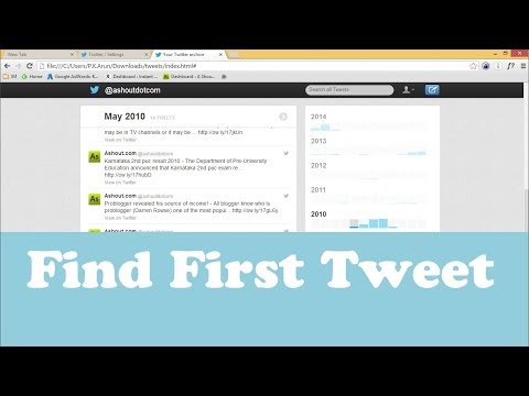 How to Find your First Tweet on Twitter How to Find your First Tweet on Twitter
