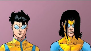 Long-Hair Mark and Tracksuit Mark Vs Tech Jacket - Invincible War - New Comic Animation