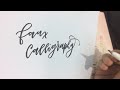 artline pen faux calligraphy sample lesson artsyletters