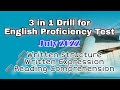 UPDATED ENGLISH PROFICIENCY TEST DRILL | 3 IN 1 REVIEWER | JULY 2022 | Abrinica Calzado TV