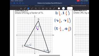 Dilations Day 2 Notes (Strategies)