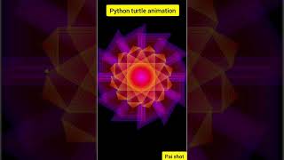 Cool animation with python turtle #shorts #shortfeed #youtubeshorts😍😍😍