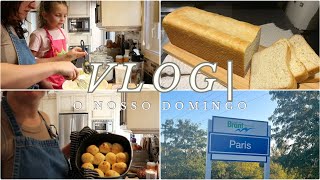 O Nosso Domingo/Fomos a Paris/Uma Novidade/Bolo e Pão de Queijo/Pão de Forma  e mais #life #vlog