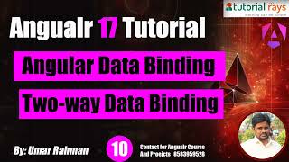 10. Angular 17 Two way Data Binding - Learn with Practical example