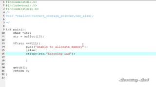 71 C Programming Language Video Tutorials for Beginners realloc Function