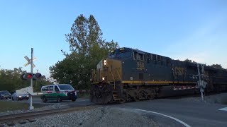 CSX ES44AH 968 Leads Manifest Q582-29 on 10/1/21