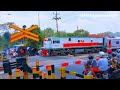 Railroad Crossing Videos | Palang Pintu Kereta Api | Ka Bangun Karta & Ka Joglo Semar Kerto