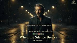 🎵 When the Silence Breaks – Melodyspot | Official Lyric Video (Emotional Indie Pop, 2025)