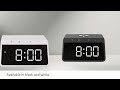 how to alarm clock with wireless charging wcacq30bk u0026 wcacq30wt