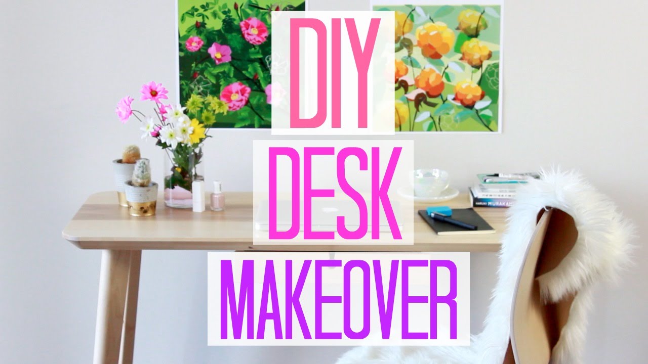Diy Desk Makeover Youtube