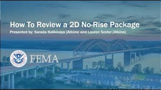 How to Review a 2D Floodway No-Rise Submittal